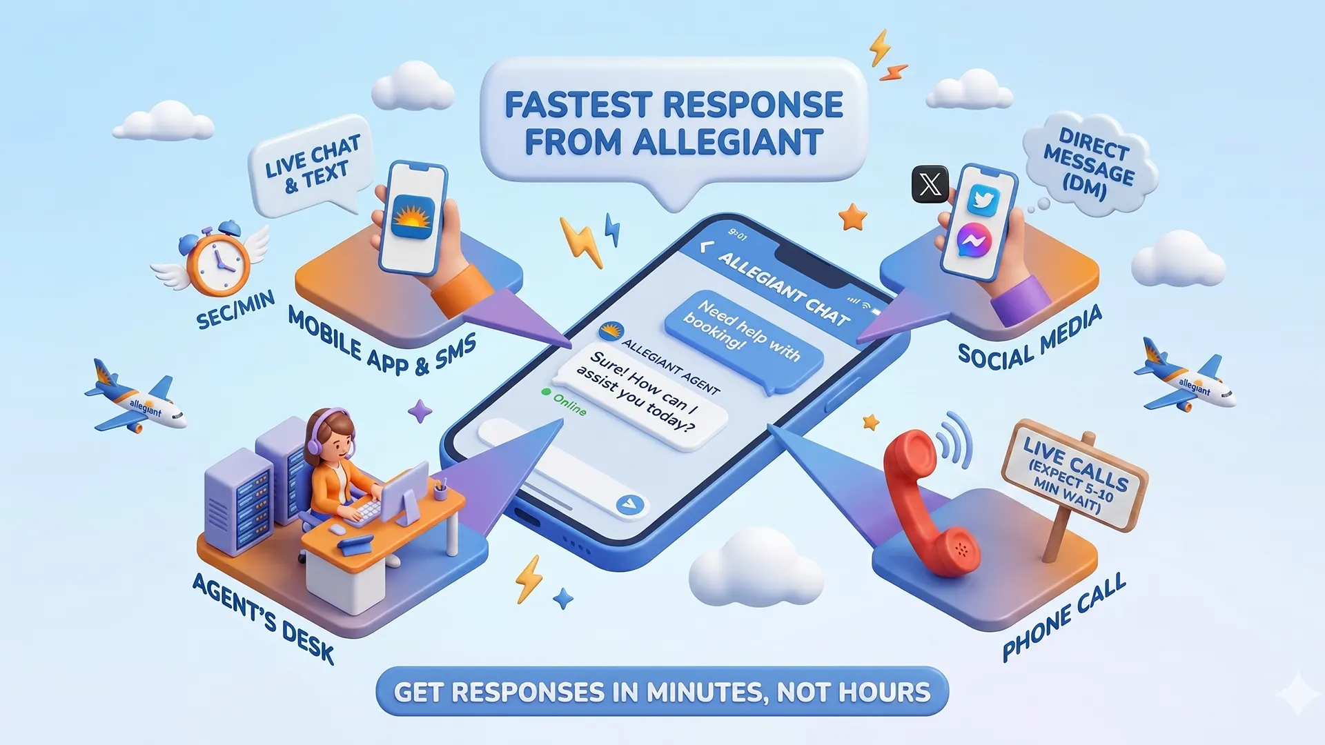 How to Get Allegiant Air to Respond Quickly